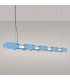 Chain 158cm LED Bar Pendant Ceiling Light Blue 4000K-3