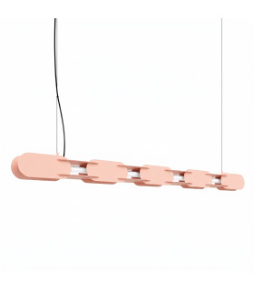 Chain 158cm LED Bar Pendant Ceiling Light Peach 4000K-1