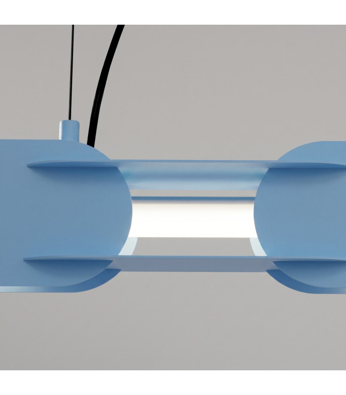 Chain 158cm LED Bar Pendant Ceiling Light Blue 4000K-4