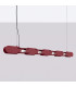 Chain 158cm LED Bar Pendant Ceiling Light Burgundy 4000K-2