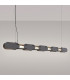 Chain 158cm LED Bar Pendant Ceiling Light Black 4000K-3