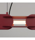 Chain 158cm LED Bar Pendant Ceiling Light Burgundy 4000K-4