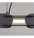Chain 158cm LED Bar Pendant Ceiling Light Black 4000K-4