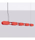 Chain 158cm LED Bar Pendant Ceiling Light Red 4000K-2