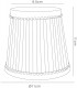 Fabric Shade White 85, 110mm x 110mm - 3