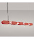 Chain 158cm LED Bar Pendant Ceiling Light Red 4000K-3