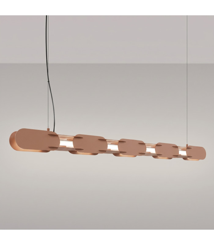 Chain 158cm LED Bar Pendant Ceiling Light Mocca 4000K-3