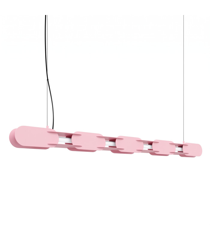 Chain 158cm LED Bar Pendant Ceiling Light Pink 4000K-1