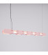Chain 158cm LED Bar Pendant Ceiling Light Pink 4000K-3