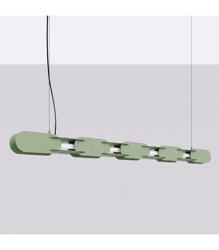 Chain 158cm LED Bar Pendant Ceiling Light Sage 4000K-2