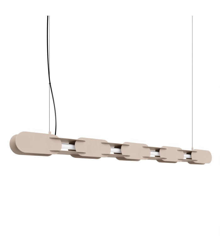 Chain 158cm LED Bar Pendant Ceiling Light Taupe 4000K-1