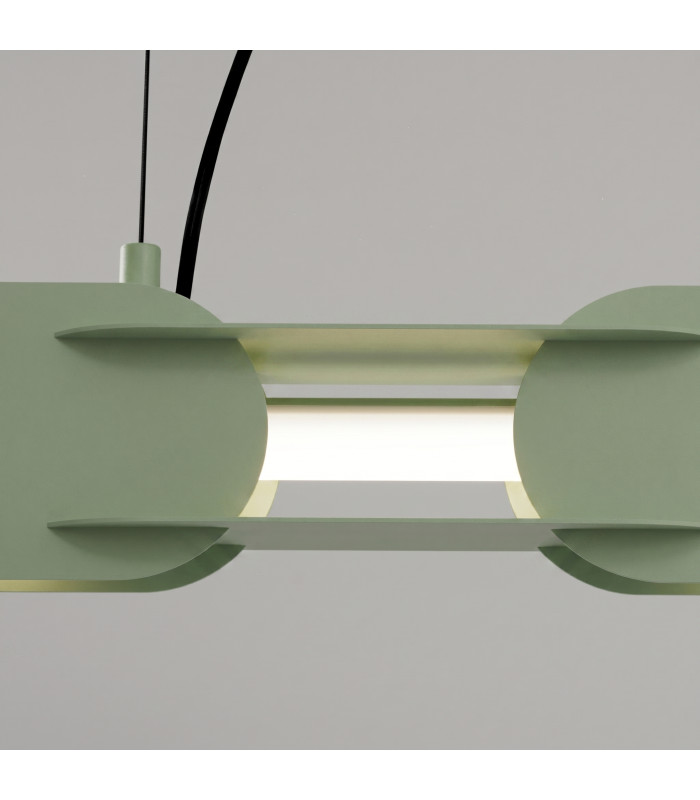 Chain 158cm LED Bar Pendant Ceiling Light Sage 4000K-4