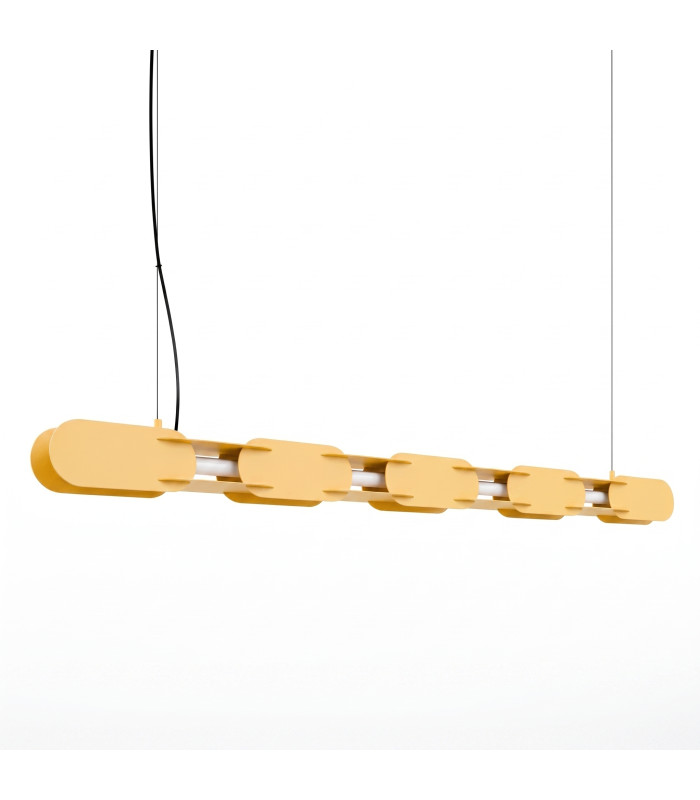 Chain 158cm LED Bar Pendant Ceiling Light Yellow 4000K-1