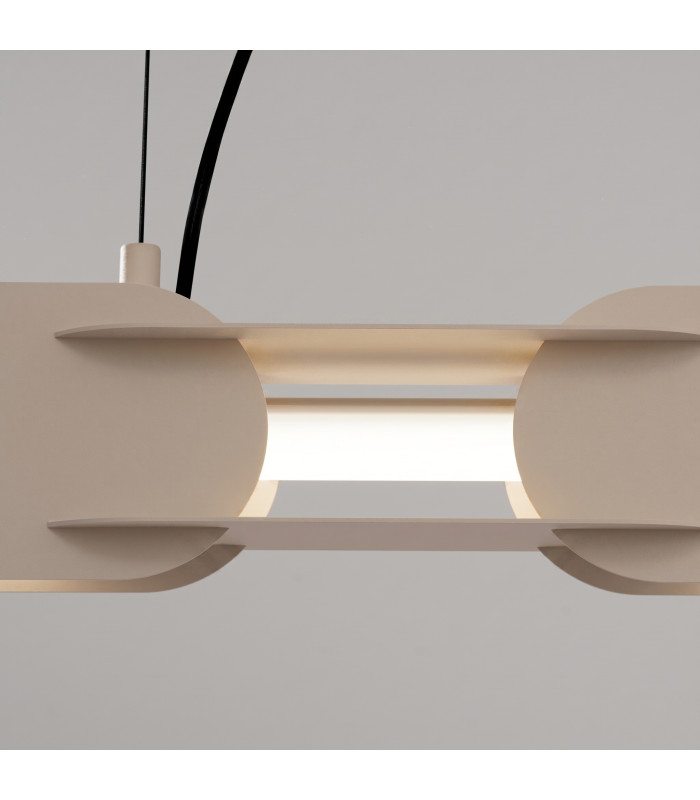 Chain 158cm LED Bar Pendant Ceiling Light Taupe 4000K-4