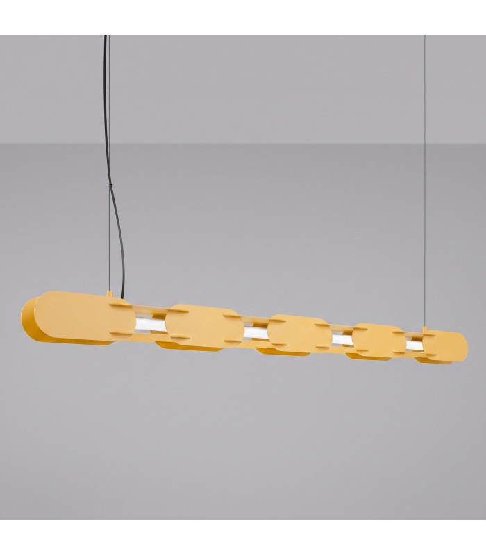Chain 158cm LED Bar Pendant Ceiling Light Yellow 4000K-3