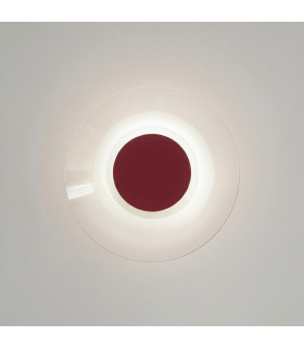 Astro Integrated LED Wall Lamp Burgundy 4000K-2