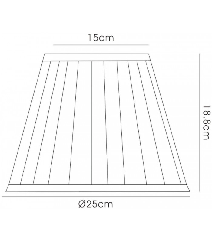 Round Shade Black 150, 250mm x 188mm - 3
