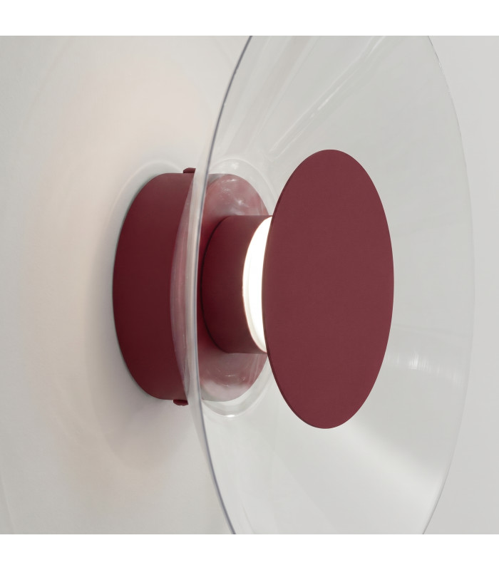 Astro Integrated LED Wall Lamp Burgundy 4000K-5