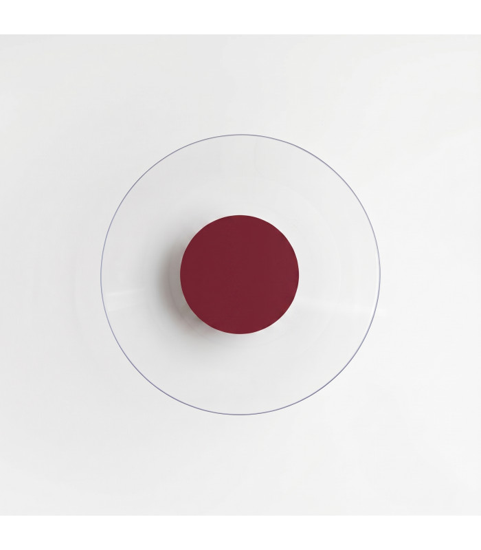 Astro Integrated LED Wall Lamp Burgundy 4000K-6