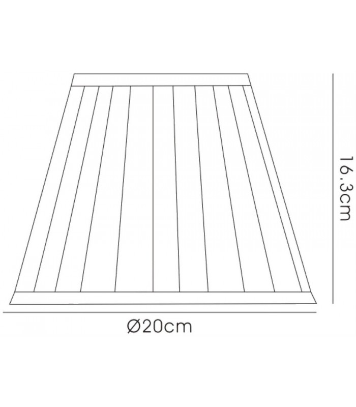 Round Shade Ivory 150, 200mm x 163mm - 3