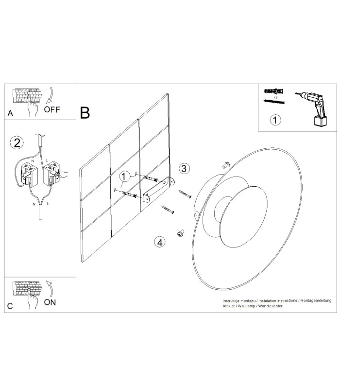 Astro Integrated LED Wall Lamp Ultramarine 4000K-8