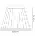 Round Shade White 150, 200mm x 163cm - 3
