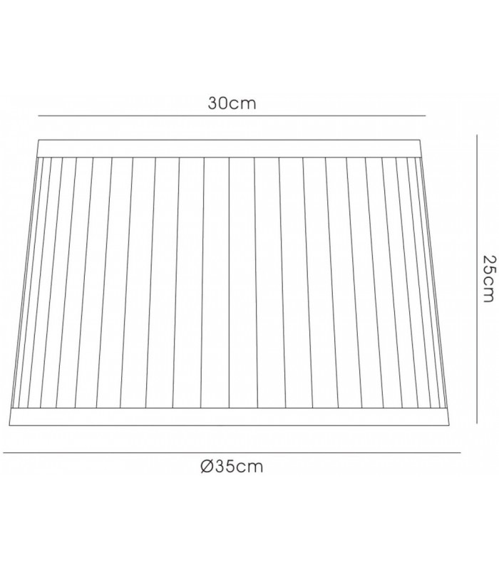 Round Shade White 300, 350mm x 250mm - 3
