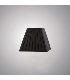 Square Pleated Fabric Shade Black 100, 200mm x 156mm - 2