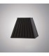 Square Pleated Fabric Shade Black 138, 250mm x 206mm - 2
