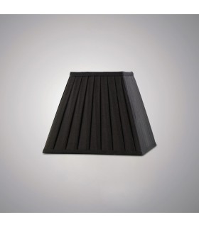 Square Pleated Fabric Shade Black 138, 250mm x 206mm - 2