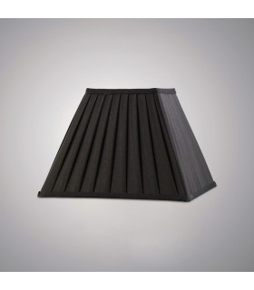 Square Pleated Fabric Shade Black 150, 300mm x 225mm - 2