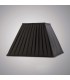 Square Pleated Fabric Shade Black 175, 350mm x 250mm - 2