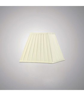 Square Pleated Fabric Shade Ivory 138, 250mm x 206mm - 2