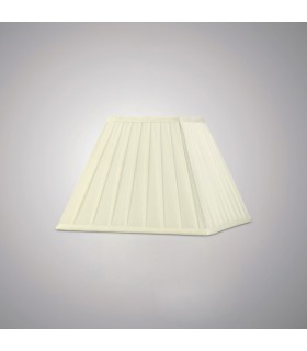 Square Pleated Fabric Shade Ivory 150, 300mm x 225mm - 2