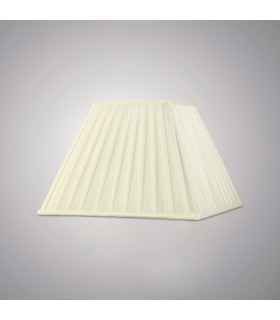 Square Pleated Fabric Shade Ivory 175, 350mm x 250mm - 2