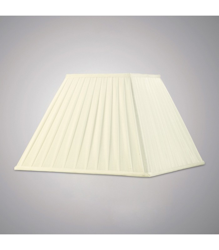 Square Pleated Fabric Shade Ivory 200, 400mm x 275mm - 2