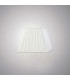 Square Pleated Fabric Shade White 138, 250mm x 206mm - 2