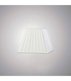 Square Pleated Fabric Shade White 138, 250mm x 206mm - 2
