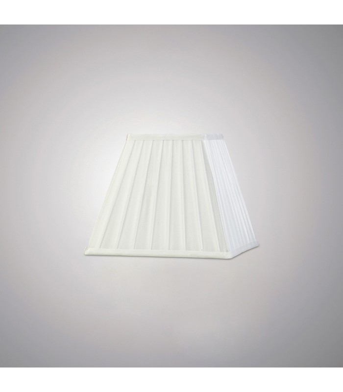Square Pleated Fabric Shade White 138, 250mm x 206mm - 2