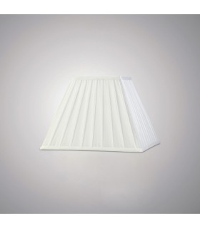 Square Pleated Fabric Shade White 150, 300mm x 225mm - 2