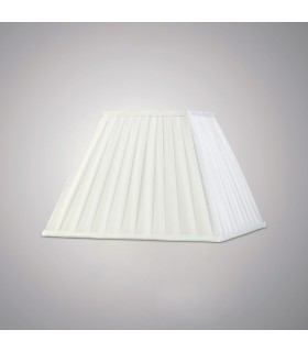 Square Pleated Fabric Shade White 175, 350mm x 250mm - 2