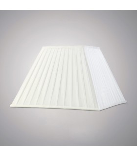 Square Pleated Fabric Shade White 200, 400mm x 275mm - 2