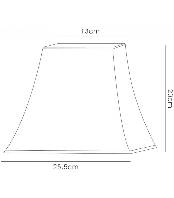 Square Small-Medium Shade Black 130, 255mm 230mm - 3