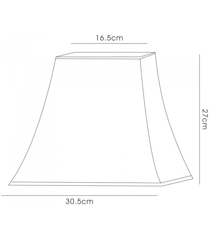 Square Medium Shade Black 165, 305mm x 270mm - 3