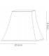 Square Small Shade White 130, 205mm x 185mm - 3