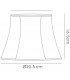 Hexagon Small Shade Cream 125, 205mm x 165mm - 3