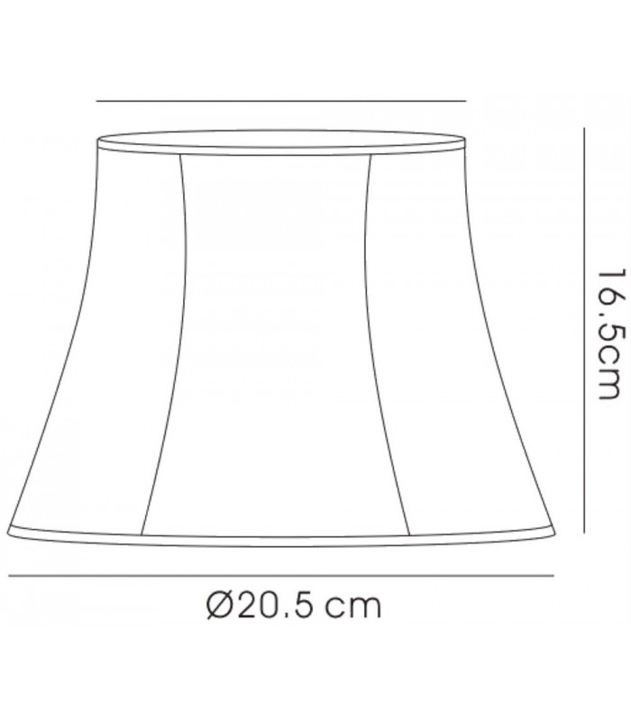 Hexagon Small Shade Cream 125, 205mm x 165mm - 3