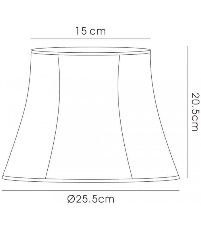 Hexagon Small-Medium Shade Cream 150, 255mm x 205mm - 3