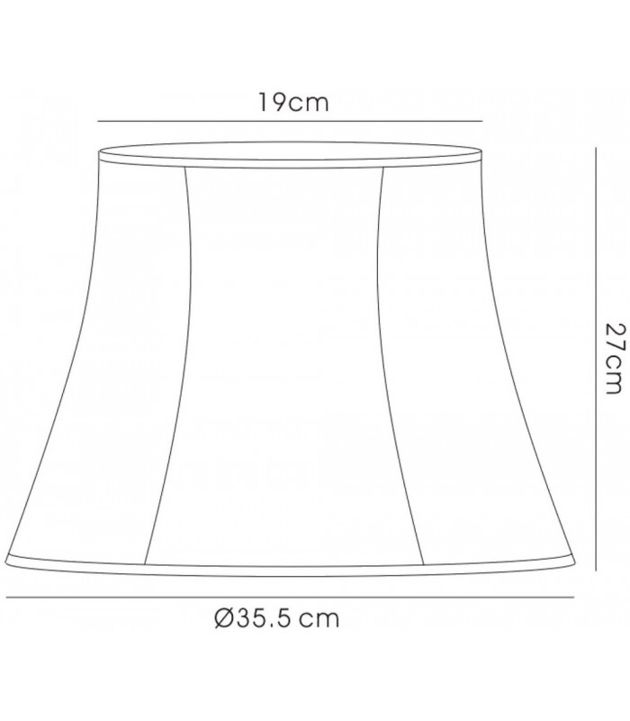 Hexagon Medium-Large Shade Cream 190, 355mm x 270mm - 3