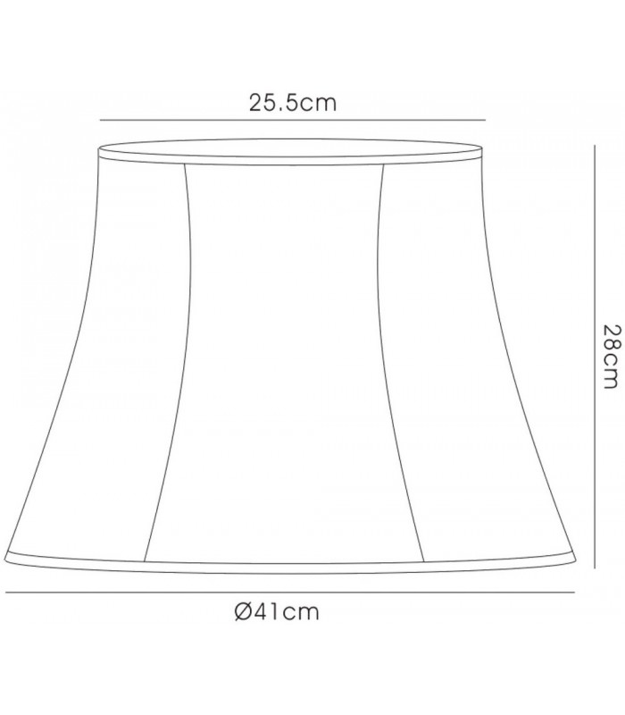Hexagon Large Shade, 255, 410x280mm, Cream - 3